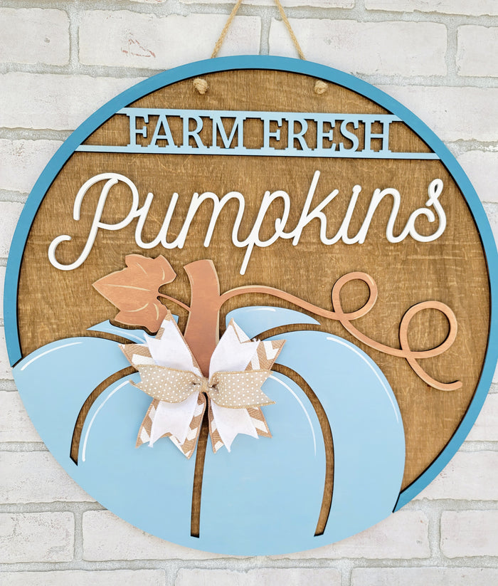 Farm Fresh Pumpkins Door Hanger