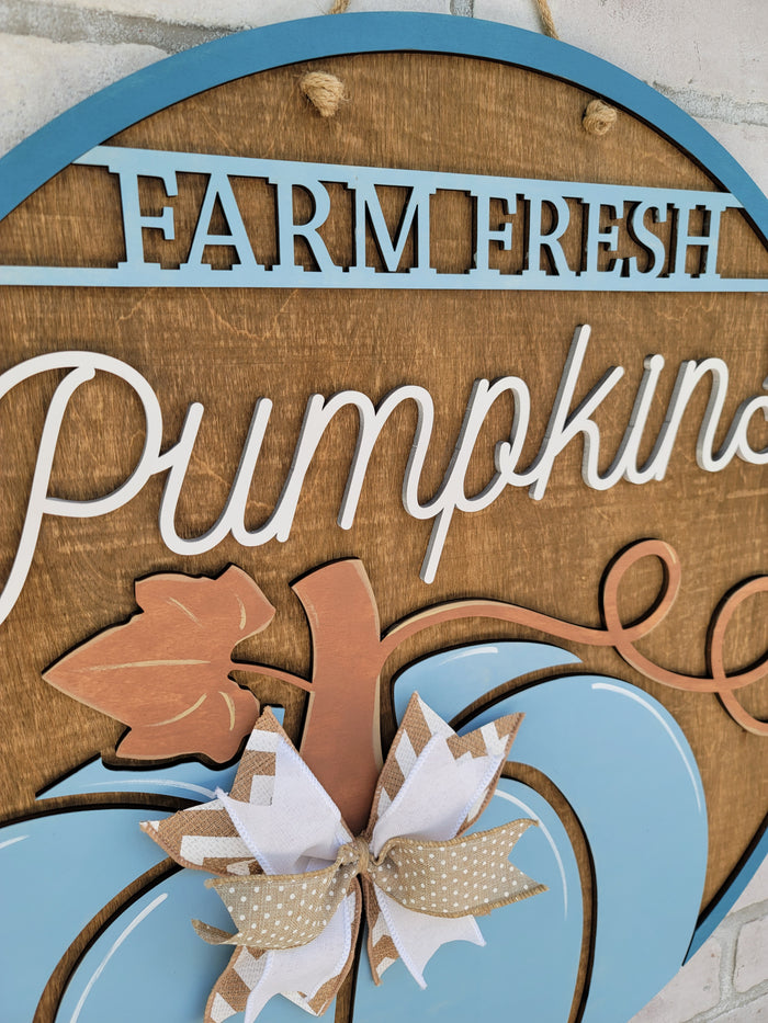 Farm Fresh Pumpkins Door Hanger