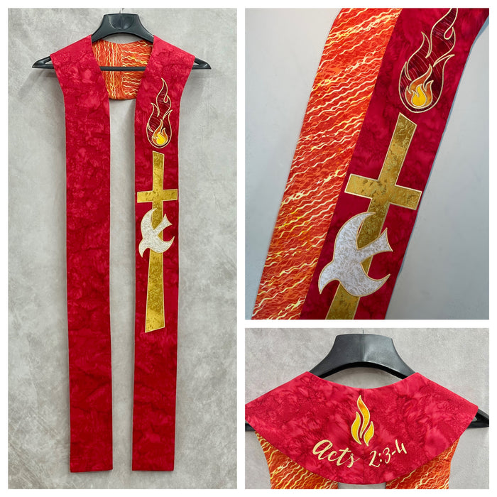 "Fire & Light" Pastor Stole