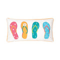 Flip Flop Quad Throw Pillow