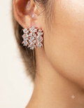 Floral Motif Drop Earrings