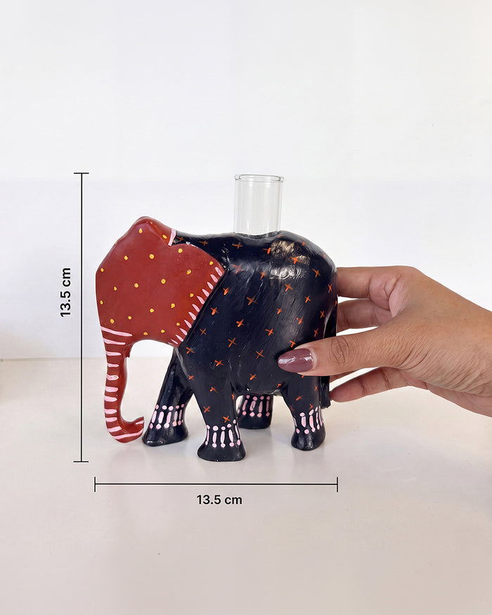 Folklore Elephant Wooden Figurine | Forest Folklore