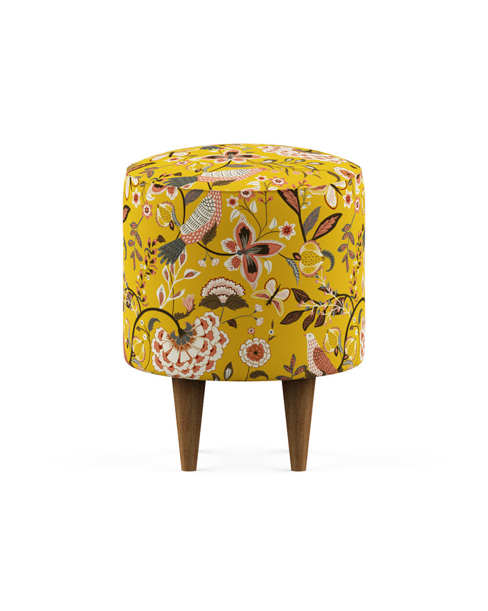 French Pouffe  - Dragon Fruit