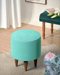 Chumbak French Pouffe - Maldivian Teal