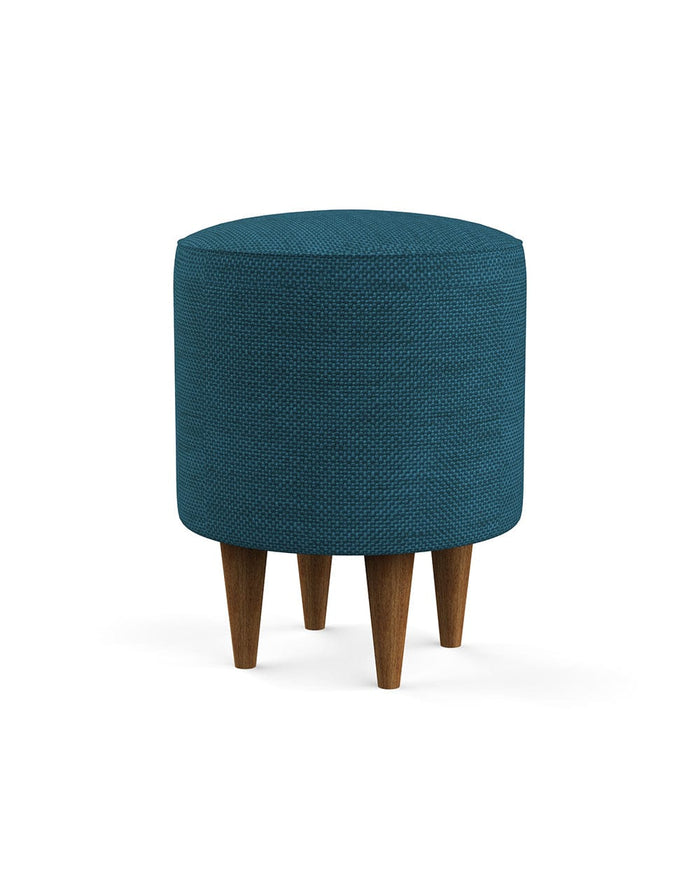 Chumbak French Pouffe - Mediterranian Blue