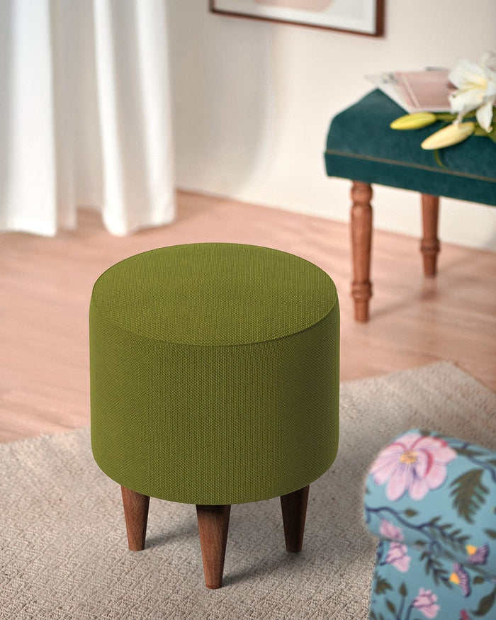 Chumbak French Pouffe - Savanna Green