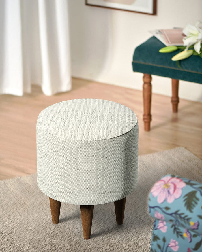 Chumbak French Pouffe - Srilanka Ivory