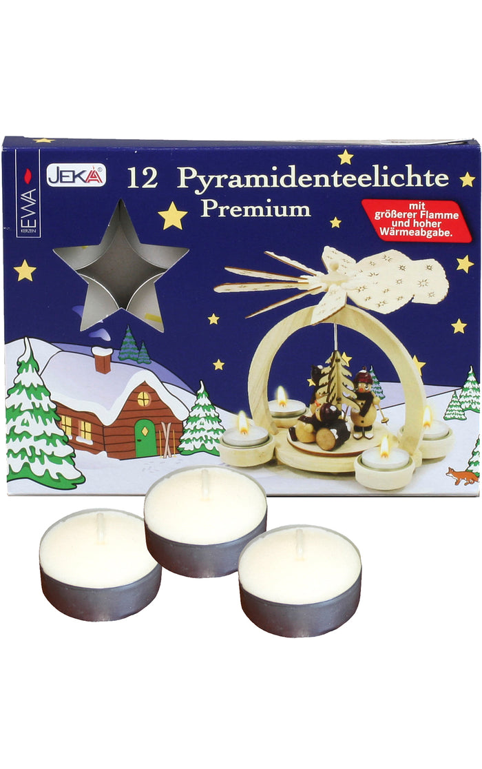 German Pyramid: Small Snowman Tea Light