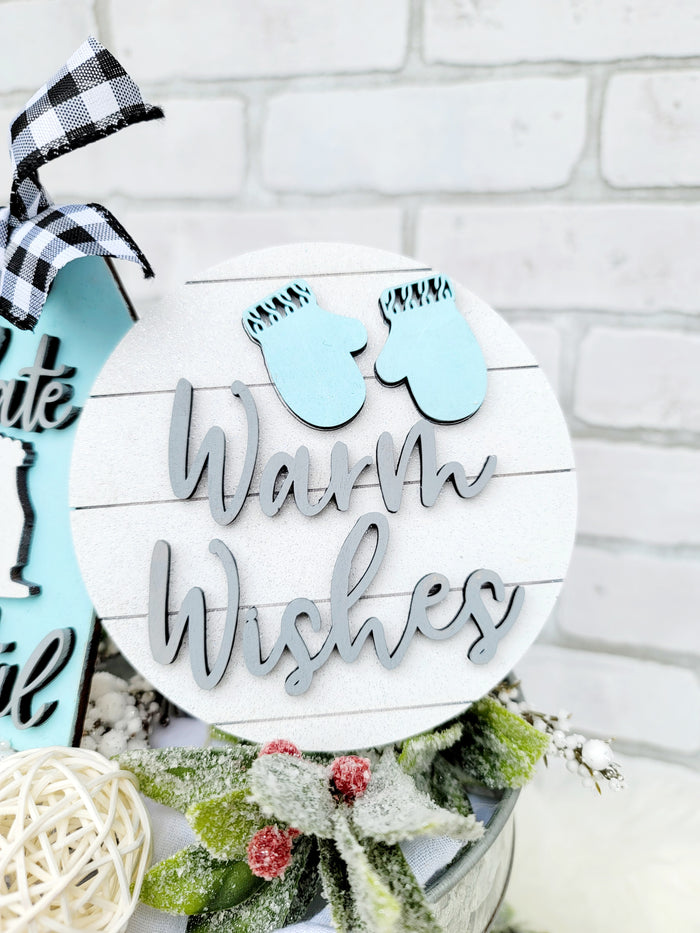 Get Cozy Winter Tiered Tray Set