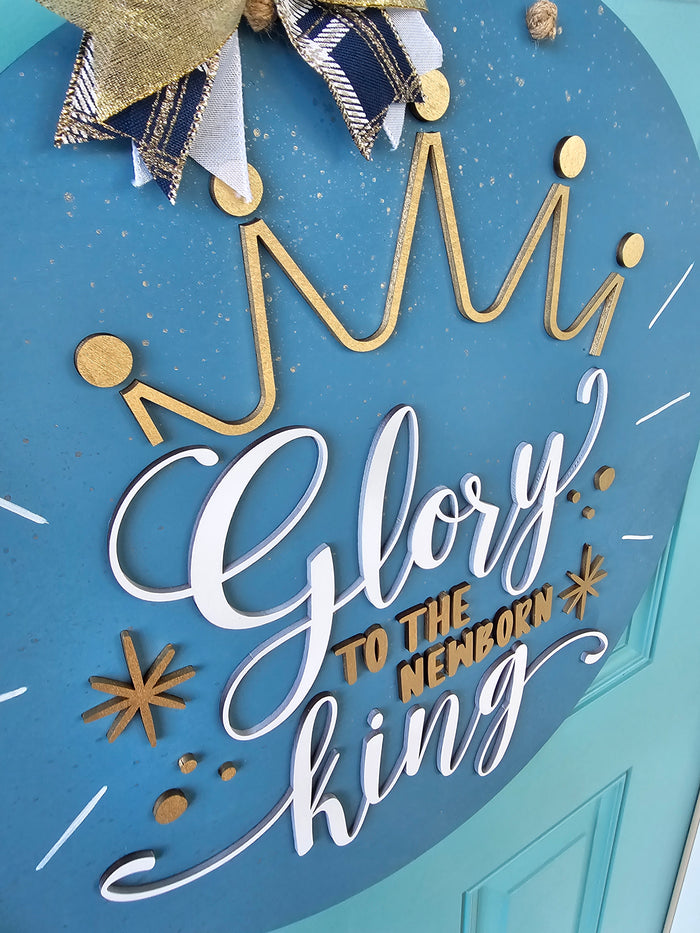 Glory to the Newborn King Door Hanger-wholesale