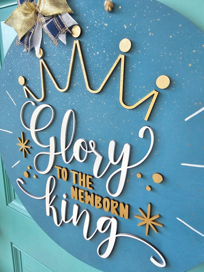 Glory to the Newborn King Door Hanger-wholesale