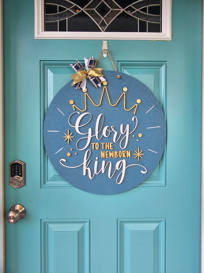 Glory to the Newborn King Door Hanger-wholesale