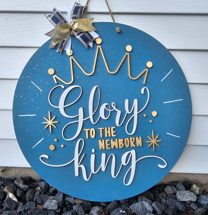 Glory to the Newborn King Door Hanger-wholesale