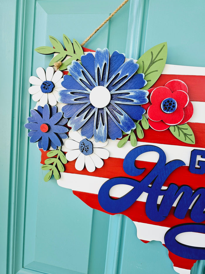 God Bless America United States Door Hanger- wholesale