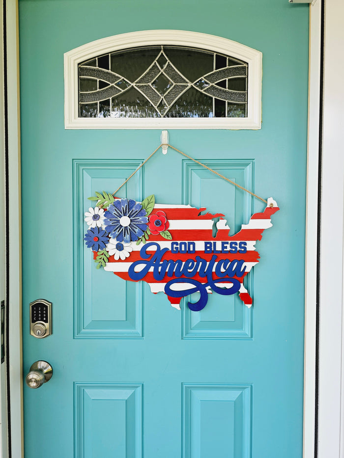 God Bless America United States Door Hanger- wholesale