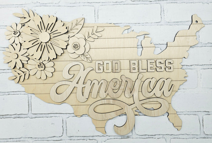 God Bless America United States Door Hanger- wholesale