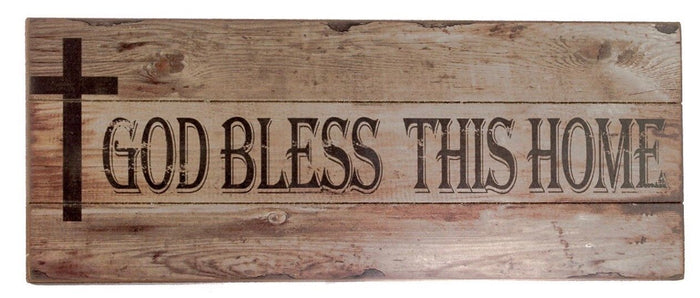 God Bless This Home Wall Plaque