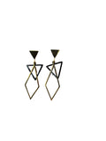 Gold Geometric Dangle Earrings