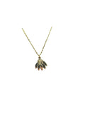 Gold Plated Leaf Pendant Necklace