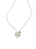 Gold Plated Mom Heart Necklace