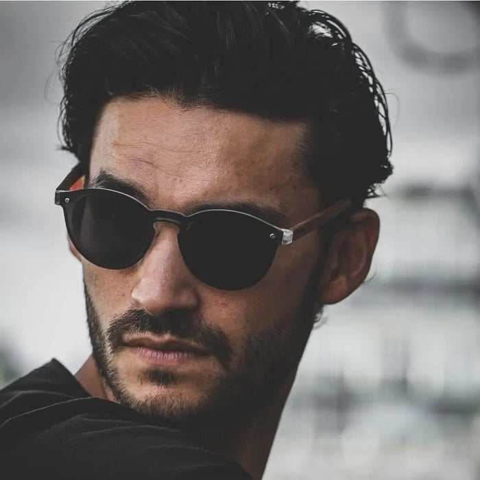 GoWood Round Rimless Sunglasses Acorn Home + Apparel