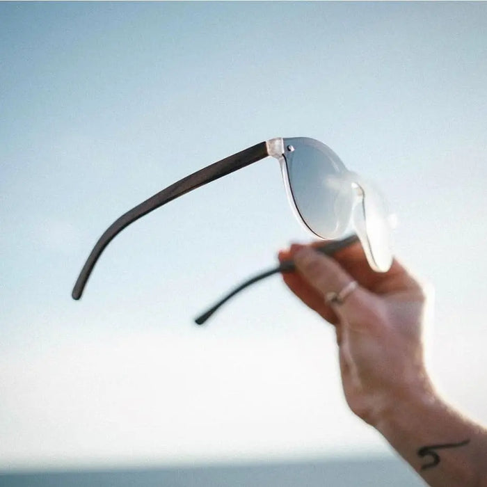GoWood Round Rimless Sunglasses Acorn Home + Apparel