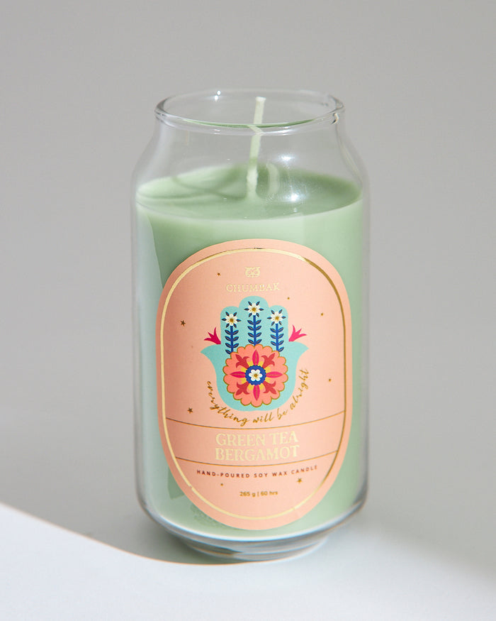 Green Tea & Bergamot Soy Wax Candle
