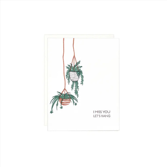 Greeting Card - I Miss You Let's Hang Acorn Home + Apparel