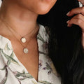 Hammered Medallion Necklace Acorn Home + Apparel