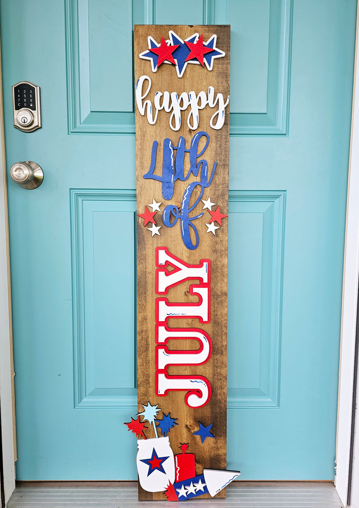 Happy 4th of July Porch Leaner