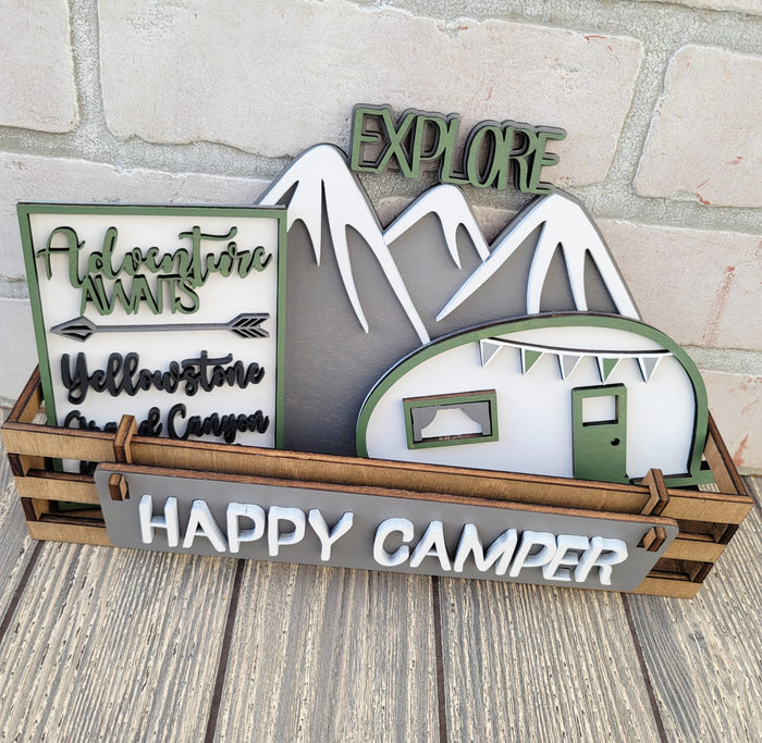 Happy Camper- Interchangeable Inserts