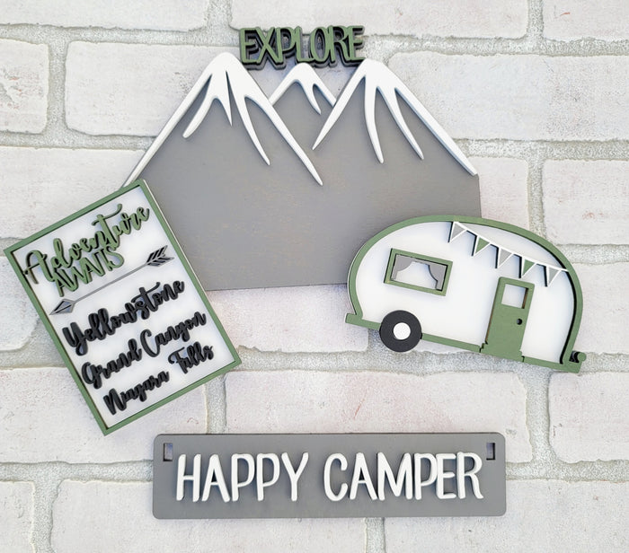 Happy Camper- Interchangeable Inserts