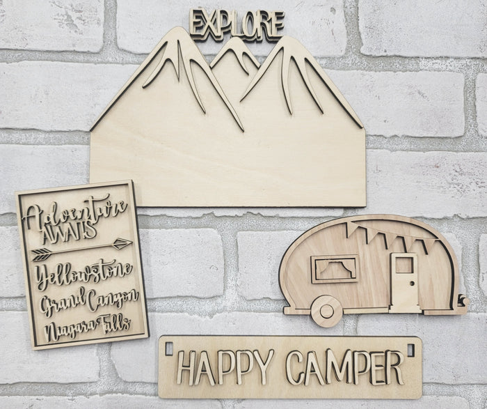 Happy Camper- Interchangeable Inserts