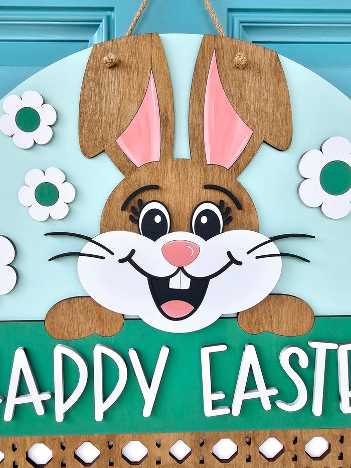 Happy Easter Cheerful Bunny Door Hanger-wholesale