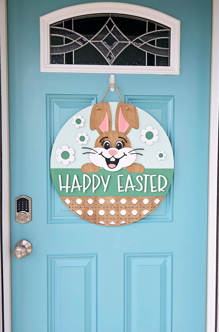 Happy Easter Cheerful Bunny Door Hanger-wholesale