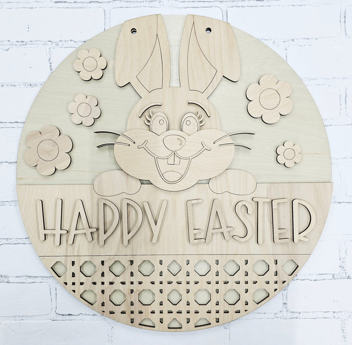 Happy Easter Cheerful Bunny Door Hanger-wholesale