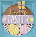 Happy Easter Floral Egg Door Hanger-wholesale