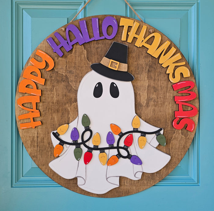 Happy Hallothanksmas Door Hanger-wholesale