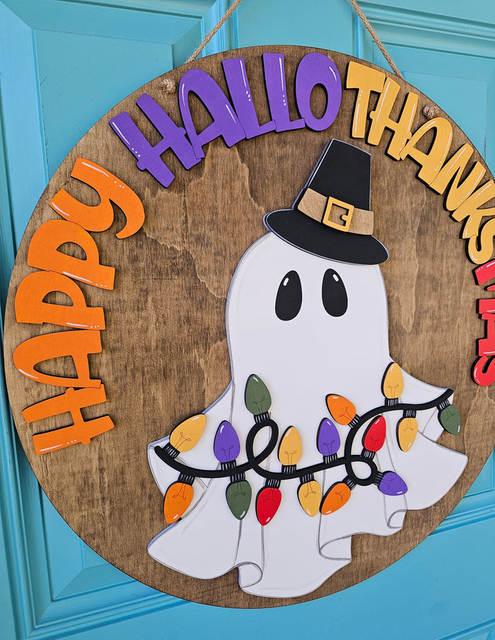 Happy Hallothanksmas Door Hanger-wholesale