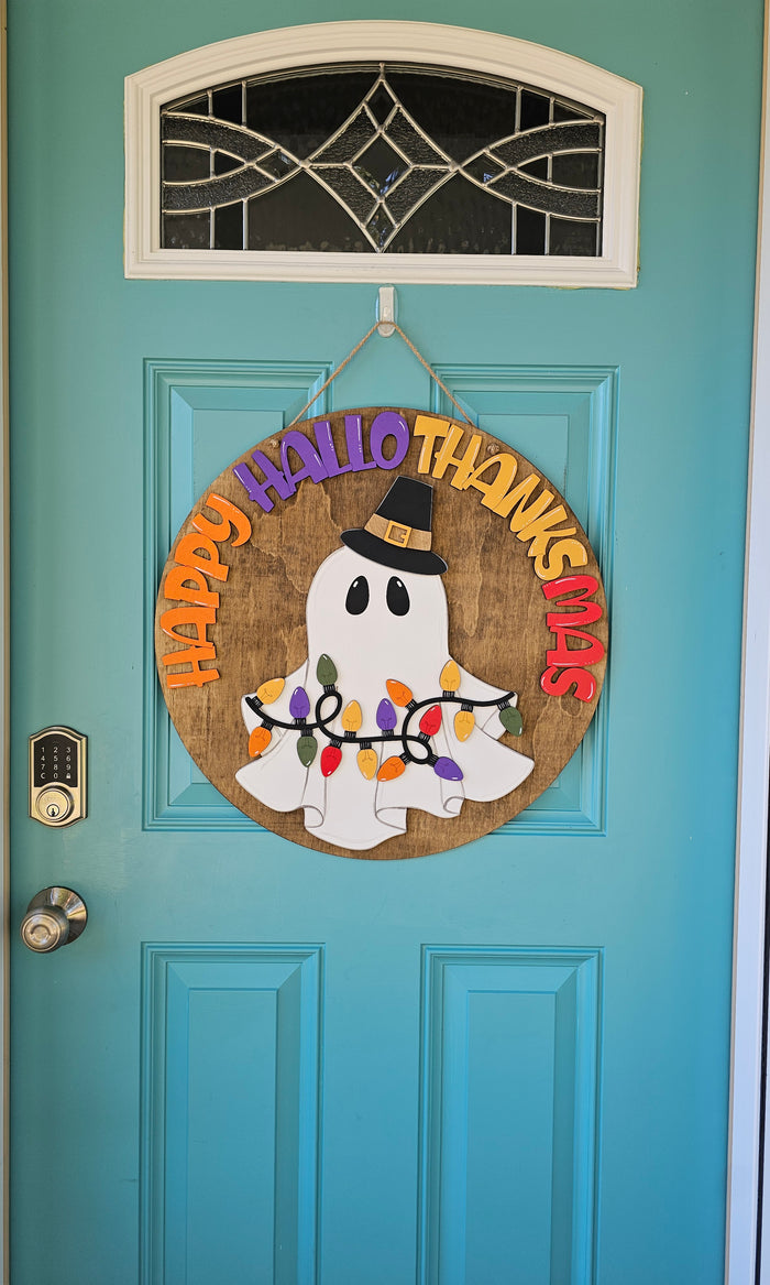 Happy Hallothanksmas Door Hanger-wholesale