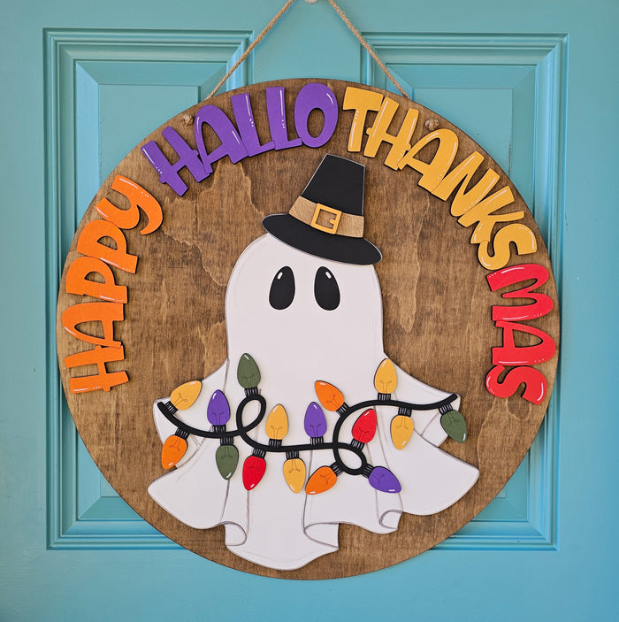 Happy Hallothanksmas Door Hanger-wholesale
