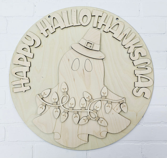 Happy Hallothanksmas Door Hanger-wholesale