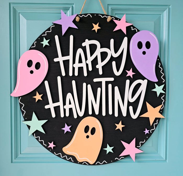 Happy Haunting Ghost Door Hanger-wholesale