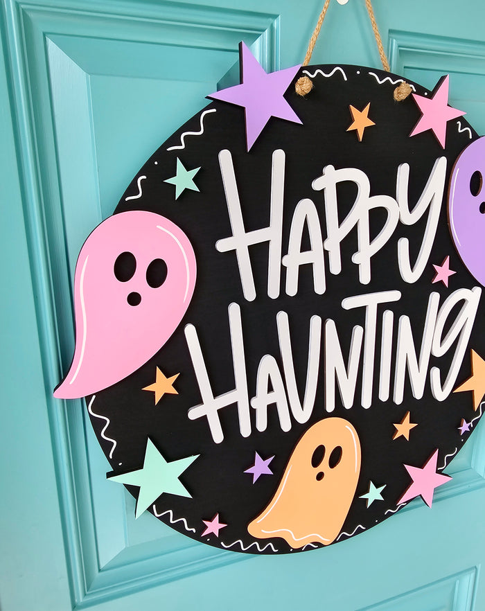 Happy Haunting Ghost Door Hanger-wholesale