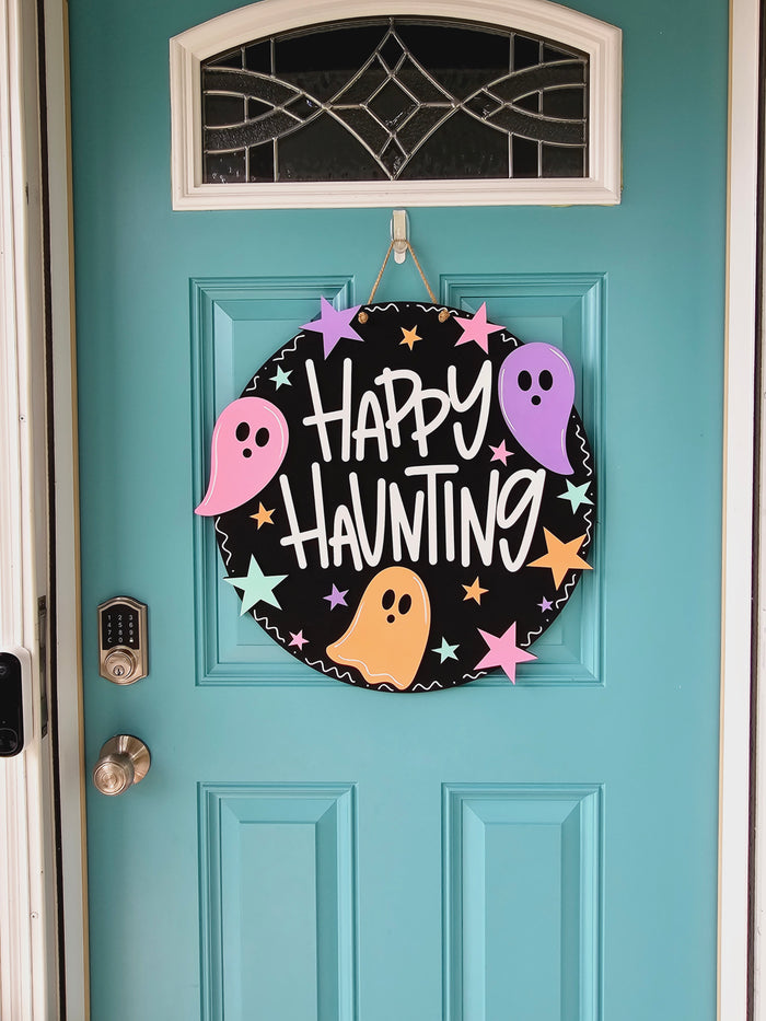 Happy Haunting Ghost Door Hanger-wholesale