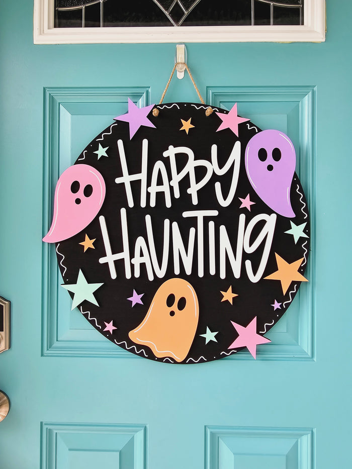 Happy Haunting Ghost Door Hanger-wholesale