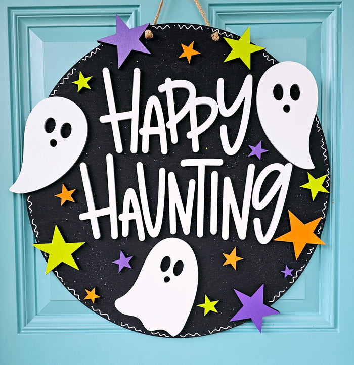 Happy Haunting Ghost Door Hanger-wholesale