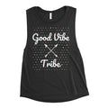 Happy Hippie Babes Ladies’ Good Vibe Tribe Muscle Tank