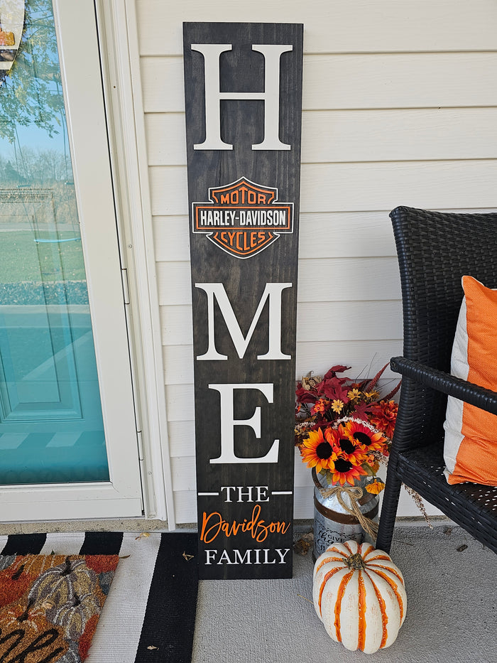 Harley Davidson Family Porch Leaner