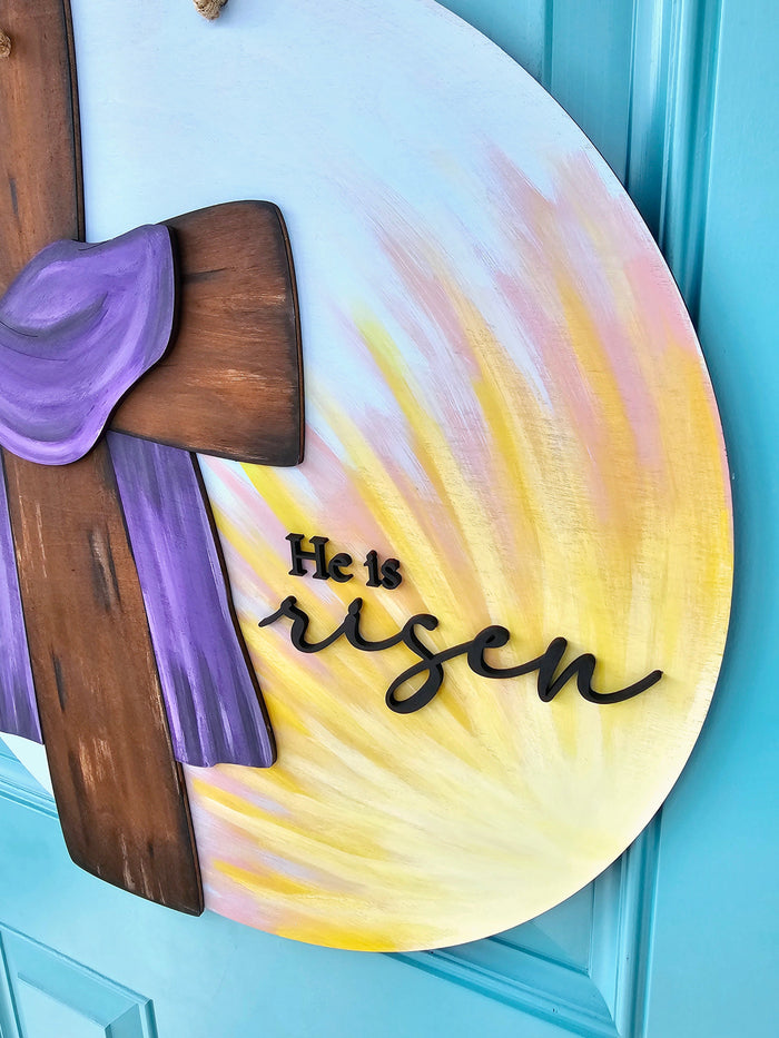 He is Risen Sunshine Cross Door Hanger-wholesale